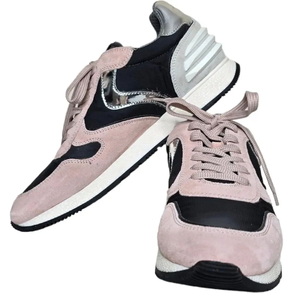 Voile Blanche Julia Power‎ Sneaker Suede Washed Fabric Pink Grey Size 41/US 11